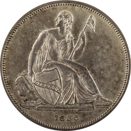 1836 Gobrecht silver dollar, seated Liberty