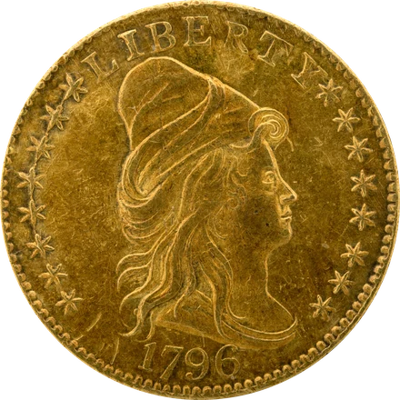 1796 Turban Head quarter eagle in gold, with stars
