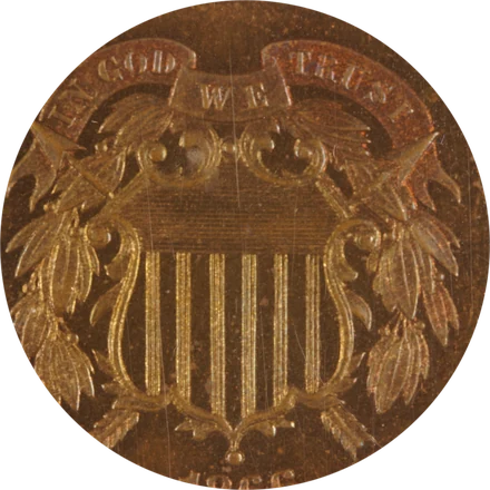 1866 two cent piece, red-brown proof, PCGS PR66+, CAC approved